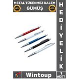 #Kalem Ofis Hediye Şık Tasarım Ergonomik Kaliteli Çelik Profesyonel Metal Tükenmez Kalem Gümüş