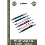 #Kalem Promosyon Kurumsal Lüks Ofis Hediye Logolu Prestijli Şık Kaliteli Metal Tükenmez Kalem Gümüş