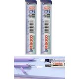 Kalem Ucu 0.7 mm 20 Li 2 Paket 07 Uç Versatil Kalem Uçu Mekanik Uçlu Otomatik Kurşun Mikro Kalem Ucu 75 mm Yumuşak Uç - Siyah - 07 mm