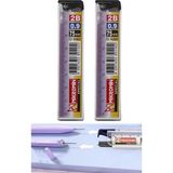 Kalem Ucu 0.9 mm 12 Li 2 Paket 09 Uç Versatil Kalem Uçu Mekanik Uçlu Otomatik Kurşun Mikro Kalem Ucu 75 mm Yumuşak Uç - Siyah - 09 mm