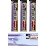 Kalem Ucu 0.9 mm 12 Li 3 Paket 09 Uç Versatil Kalem Uçu Mekanik Uçlu Otomatik Kurşun Mikro Kalem Ucu 75 mm Yumuşak Uç - Siyah - 09 mm