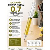Kalemhane Enjektör Şırınga Model Versatil Kalem ( Uçlu ) 0.7 Sarı - Çok Renkli - 1