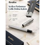 Kalemhane Kişiye Özel Scrikss Dolma Kalem Paslanmaz Çelik Model