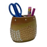 Kalemlik Altın Mozaik Poliresin Ofis Gereci 10x10x5cm