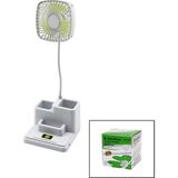 Kalemlikli Masaüstü Vantilatör USB Şarjlı Fan:8.9cm- Akrobat AYAK=23CM+KALEMLİK:36.5CM Telefon - Çok Renkli