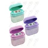 Kalemtraş 2 Li 3 Adet Kulaklık Kutulu Airpods Hazneli Jumbo Ve Standart Kalem Açacağı Plastik Kalemtıraş