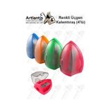 Kalemtraş 4 Adet Hazneli Standart Kalem Açacağı Plastik Kalemtıraş Fixpoint P-6027 Kalem Traş