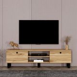Kalender Dekor Esma Bohem Ayaklı Kapaklı Tv Ünitesi Tv Sehpası 180 cm . ESM04 - Çam