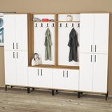 Kalender Dekor Rose-1-1-4-4-RS02 Portmanto Vestiyer Ayakkabılık