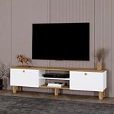 Kalender Dekor Sema Bohem Ayaklı Kapaklı Tv Ünitesi Tv Sehpası 180 Cm. Sm02 Çok Renkli