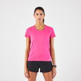 Kalenji Kadın Tişört - Koşu - Pembe - Run 100 - Fuşya - S