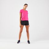 Kalenji Kadın Tişört - Koşu - Pembe - Run 100 - Fuşya - XL
