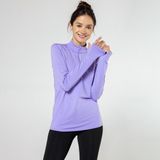 Kalenji Kadın Uzun Kollu Koşu Tişörtü - Lila - KIPRUN Run 100 Warm - Mor - 42
