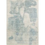 Kalesta Halı Grace Beıge Blue, Kendinden Desenli Yün, Viskon ve Pamuk Karışımlı Desenli Zarif Salon Halısı - Mavi - 300 x 400 cm