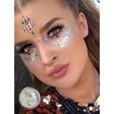 Kalıcı Makyaj Simleri, Beyaz Renkli Glitter Formül
