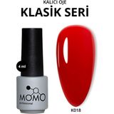 Kalıcı Oje K018 Yarı Şeffaf Koyu Kırmızı 4 ml