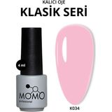 Kalıcı Oje K034 Pudra Pembe 4 ml - K034 Soğuk Pembe
