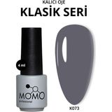 Kalıcı Oje K073, Koyu Gri, 4 ml - K073 Koyu Füme