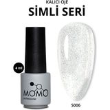 Kalıcı Oje S006 Renkli Simli Şeffaf 4 ml
