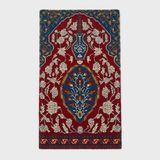 Kalida Halı Edirne Selimiye Cami Serisi - %100 Yün 729.000 Point Özel Dokuma Edirne Selimiye Camii Halısından Seccade - Kiremit - Lacivert - Krem - Hardal - 70 x 130 cm
