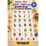 kalides Ahşap Hafıza Kartı Seti – HAYVANLAR - Eşleştirme Oyunu – Okul Öncesi Zeka & Dikkat Geliştirici Oyun Kartları – Puzzle Oyuncak