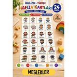 kalides Ahşap Hafıza Kartı Seti – MESLEKLER - Eşleştirme Oyunu – Okul Öncesi Zeka & Dikkat Geliştirici Oyun Kartları – Oyuncak