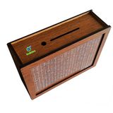 Kalides Parabox - 10.000TL Kumbara, Para Biriktirme Hedef Kutusu (Kurulu) - Ceviz Rengi