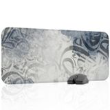 Kaligrafi Dikişli Kenar Oyuncu Gaming Mouse Pad Kauçuk Kaymaz Taban Mousepad (mavi, 70x30 XL)