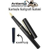 Kaligrafi Kalemi 1 Adet Kartuşlu Kesik Uçlu Dolma Kalem Calligraphy Kalem Seti Hat Yazma Tasarım Sanat Kalemi Hattat