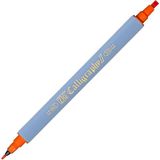 Kaligrafi Kalemi Çift Uçlu 2 mm + 3.5 mm TC-3100 070 Orange