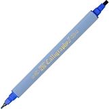 Kaligrafi Kalemi Çift Uçlu 2mm + 3.5mm Tc-3100 030 Blue