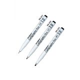 Kaligrafi Kalemi Siyah 1 2 3 Mm Düz Kesik Uç Arabic Ergolıne Calligraphy 3 Adet