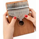 Kalimba Profesyonel 17 Tuş | Hakiki Ağaç – Paslanmaz Tuş – Full Set (Çanta, Kılıf, Metot) - Ahşap