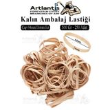 Kalın Ambalaj Lastiği 500 Gr 250 Li 1 Paket %100 Kauçuk 64X6mm Geniş Büyük Paket Lastik Kasa Poşet Taşıma Lastiği
