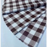 Kalın elyaf astarlı sofra bezi kareli kumaş desen silinebilir kaymaz pvc yuvarlak muşamba masa örtüsü 140 x 140 cm