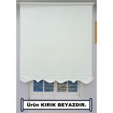 Kalın Keten Stor Zebra Güneşlik Perde (Etekli) – Alüminyum Kasa & Boru, Ithal Kumaş - 10 x 20 cm - Beyaz