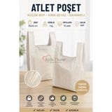 Kalın Kırık Beyaz Poşet Küçük Boy 1 Kg Hışır Atlet Poşet Market Manav Poşeti Çöp Poşeti