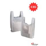 Kalın Kırık Beyaz Poşet Küçük Boy 5 Kg Hışır Atlet Poşet Market Manav Poşeti Çöp Poşeti
