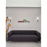 Kalın Krokan 3311 Lastikli Kanepe Koltuk Örtüsü < Çekyat Örtüsü < Koltuk Örtüsü - 220 x 180 cm - Antrasit