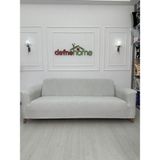 Kalın Krokan 3311 Lastikli Kanepe Koltuk Örtüsü < Çekyat Örtüsü < Koltuk Örtüsü - 220 x 180 cm - Krem