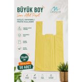 Kalın Sarı Poşet Büyük Boy 1 Kg 30X60 Cm Market Manav Poşeti Çöp Poşeti Hışır Atlet Poşet