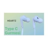 Kalın Silikon Kablolu Type C Kulaklık Tüm Typec Çıkışlı Cihazlara Uyumlu Tak Çalıştır Tak Kullan Bluetooth Gerekmez Mükemel Ses Bass Tiz Mikrofon Aaa Kalite !!! TC21 Beyaz - 00-Siyah - Beyaz
