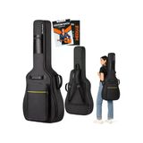 Kalın Taşıma Çantası ile Siyah Klasik Gitar Kılıfı, Eğitim Metodu Hediyeli