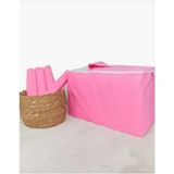 Kalın Tela Kumaş En Büyük Boy Hurç Battal Boy Yorgan Döşek Yatak Hurcu Hurcu 100 x 50 - Pembe - 1 Parça - 50 x 100