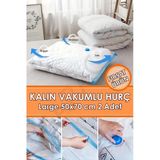Kalın Vakumlu Hurç Large 50X70 Cm 2 Adet Yorgan Hurcu Gardırop Düzenleyici Vakumlu Poşet