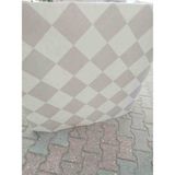 Kalın Yer Döşemesi Dama Desen (Siyah Beyaz) 2.5 mm Kalınlık En - Boy 1 Metre Koku Yapmaz