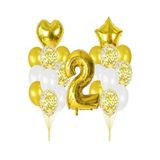 Kalisan 2 Yaş Gold Balon Rakam Folyo