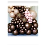 Kalisan Krom Balon 12' Çikolata Kahve (10'lu Paket)
