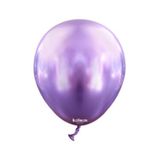 Kalisan Krom Balon Mor Renk 10 Adet Küçük Boy 5 Inç