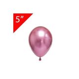 Kalisan Pembe 20 Adet Küçük Boy 5 Inç Krom Balon
